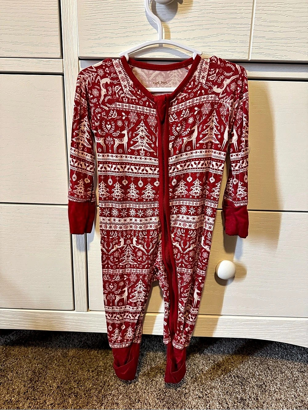 Little Sleepies Printed Footie Baby 3-6M Like New